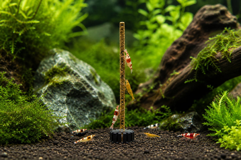 Shrimpsticks – Naturliga pinnar för räkor | Akvariemagasinet
