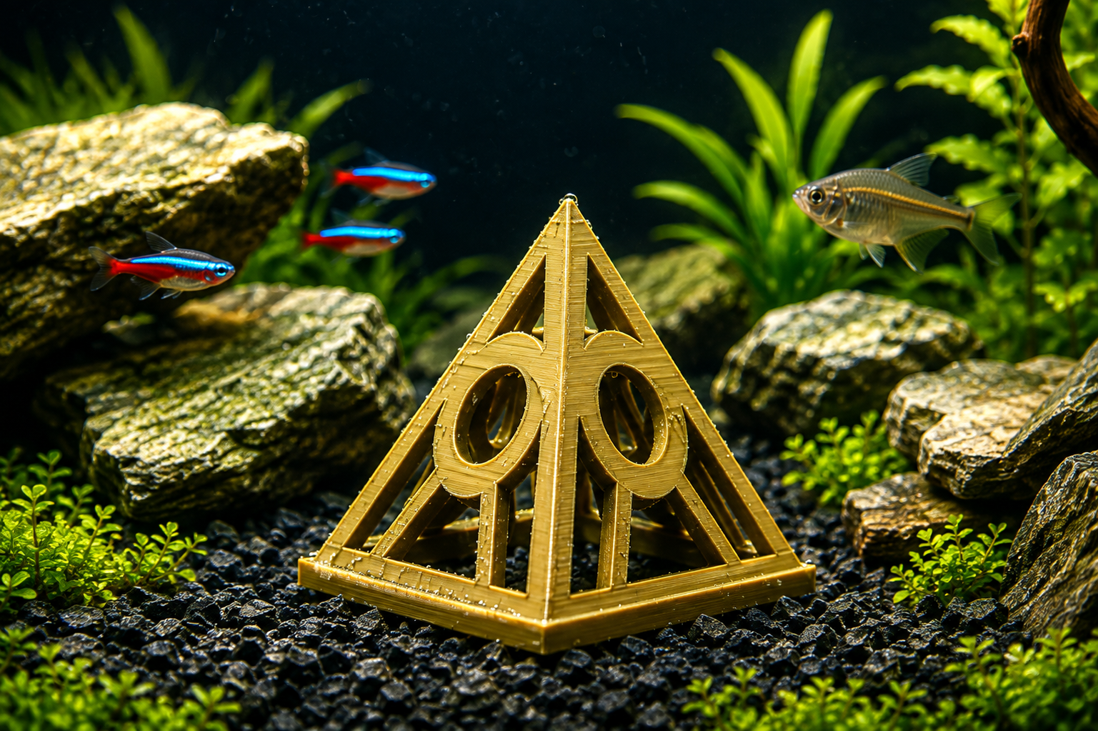AQV Räkpyramid M 70 mm – Dekorativt gömställe för räkor