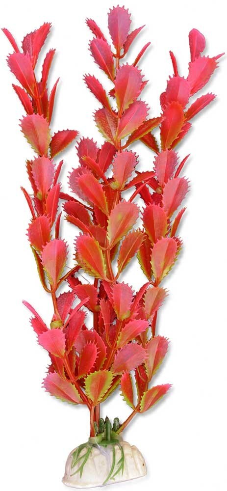 Akvarieväxt Konstgjord 20 cm – Rosa & Grön Akvariedekoration