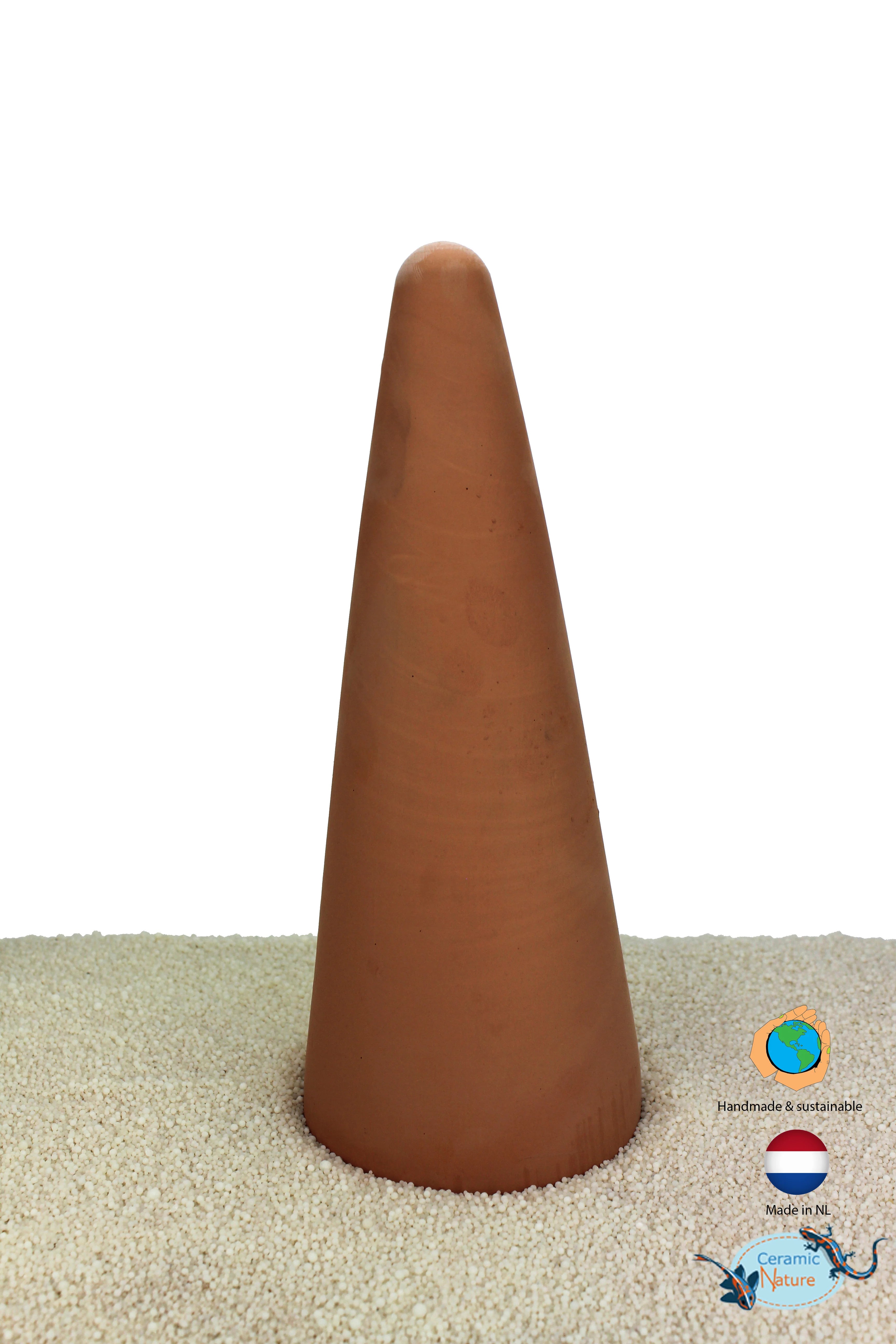 Discus Cone – Keramisk lekkon för diskus och scalarer (Brun eller Röd)