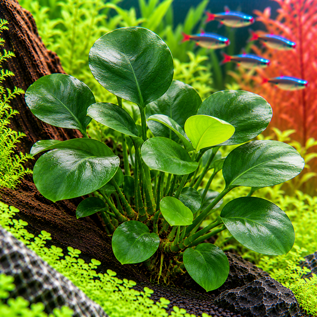 Anubias Coin Leaf – Anubias med runda blad