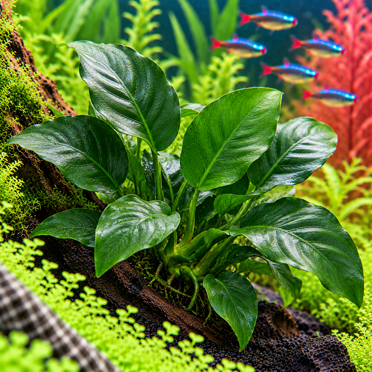Anubias barteri – lättskött akvarieväxt