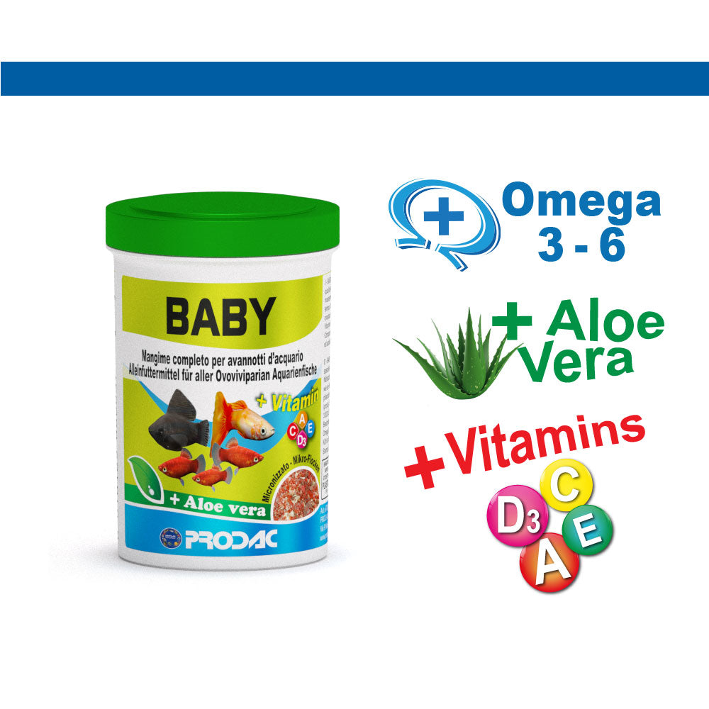 PRODAC Baby – Mikroflingor för yngel och unga fiskar