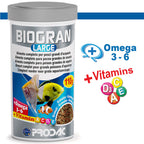 PRODAC Biogran Large – Granulatfoder för stora akvariefiskar