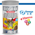 PRODAC Biogran Medium – Granulatfoder för medelstora akvariefiskar