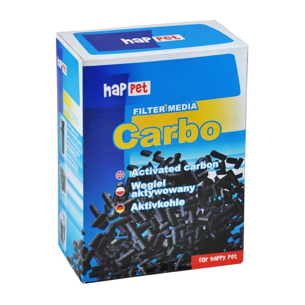 Happet Carbo 500 g – Aktivt kol för akvariefilter