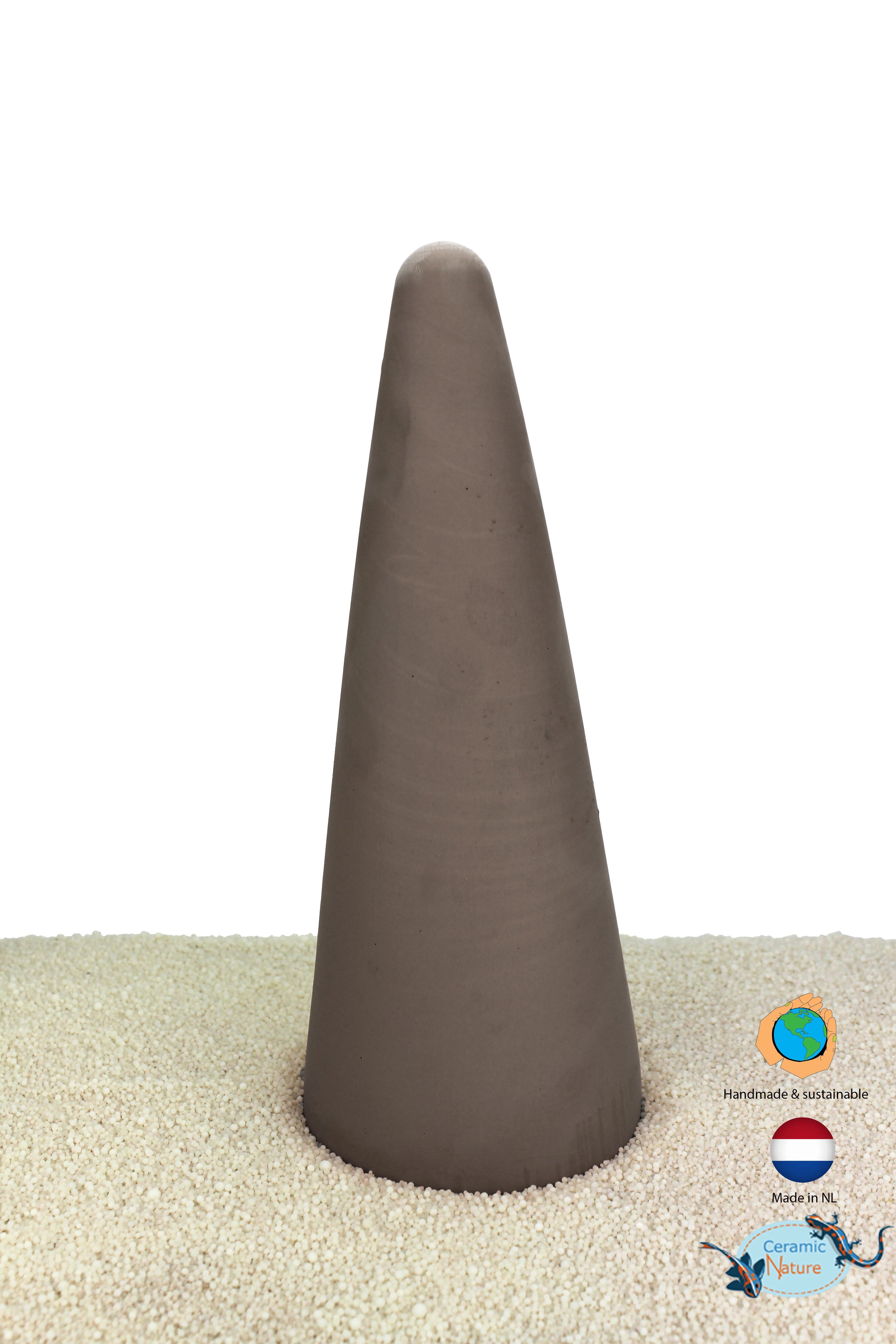 Discus Cone – Keramisk lekkon för diskus och scalarer (Brun eller Röd)