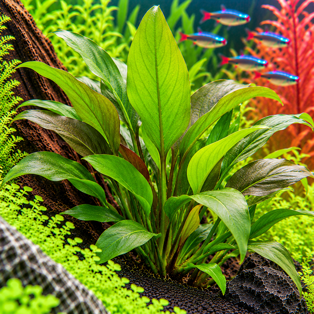Echinodorus Barthii – röd svärdsplanta