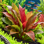 Echinodorus Red Diamond – röd svärdsplanta