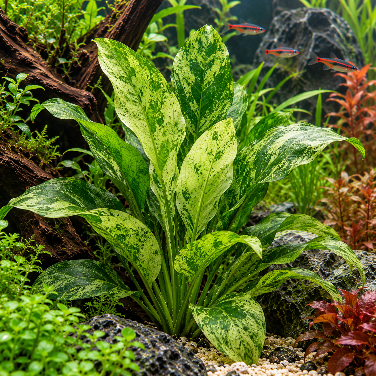 Echinodorus cordifolius 'Marble'