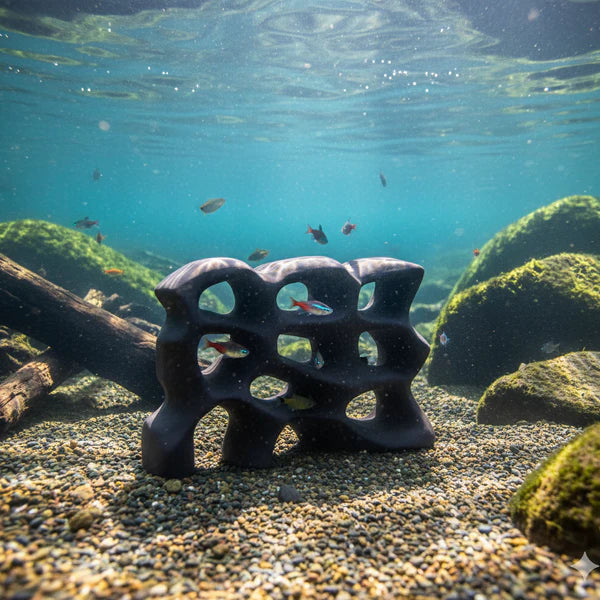 Plecoceramics Labyrinth Hideout – Keramisk akvariegrotta
