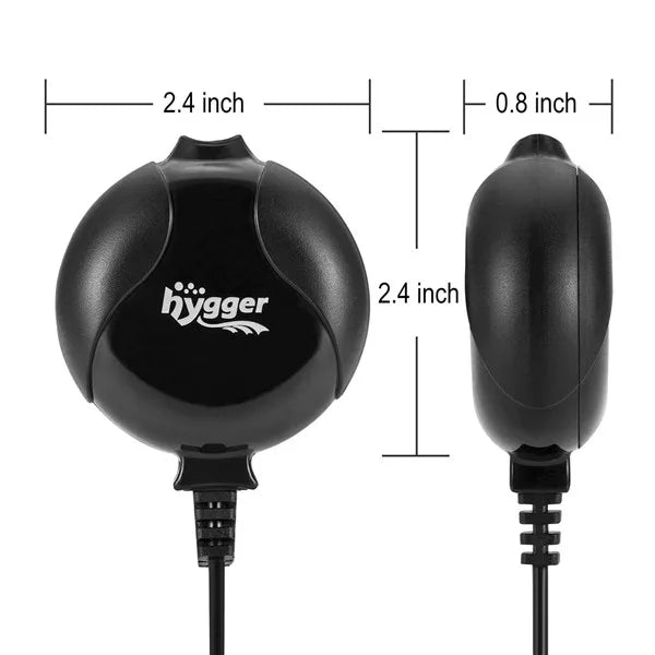 Hygger HG811 – Extremt tyst luftpump för nano/små akvarium