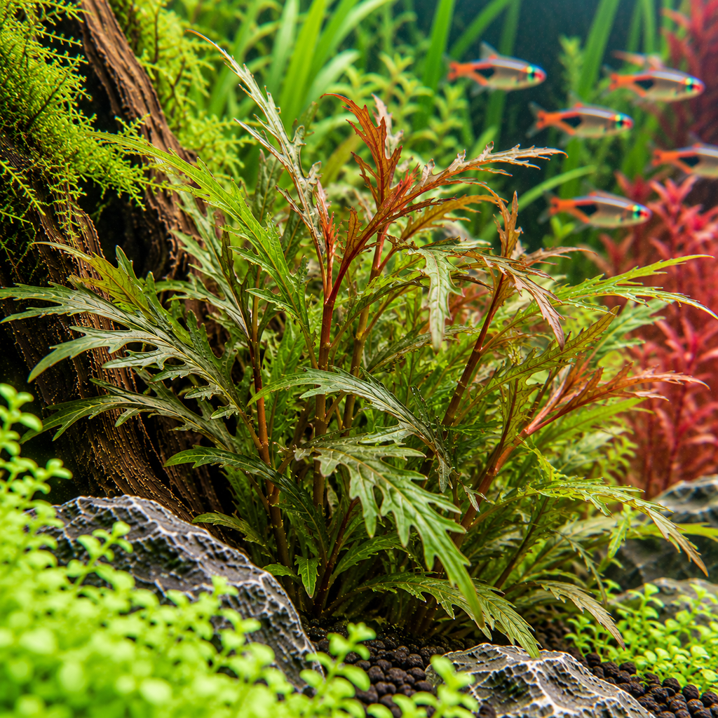 Hygrophila sp. 'Araguaia' In Vitro – rödbrun akvarieväxt