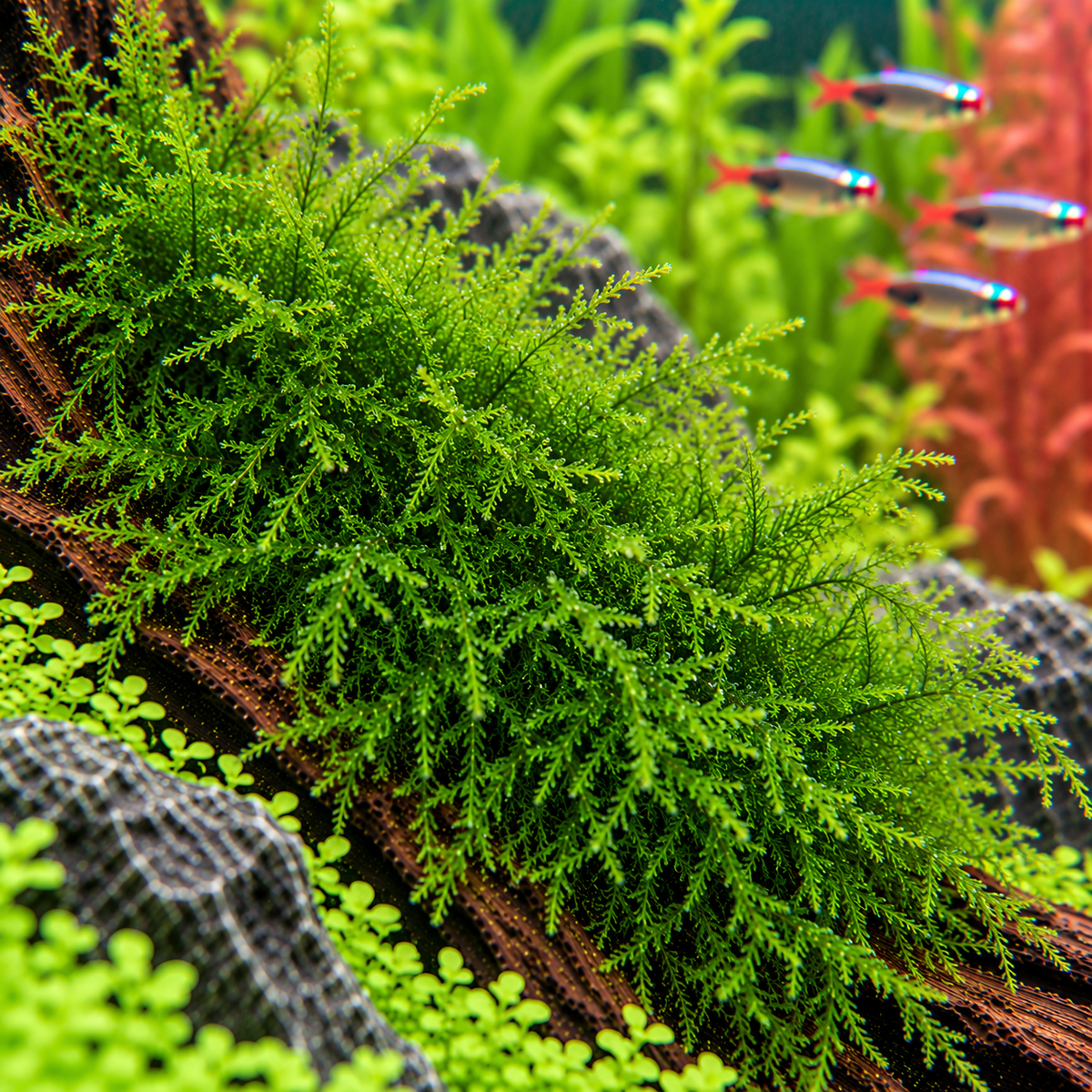 Javamossa – Taxiphyllum barbieri akvariemossa