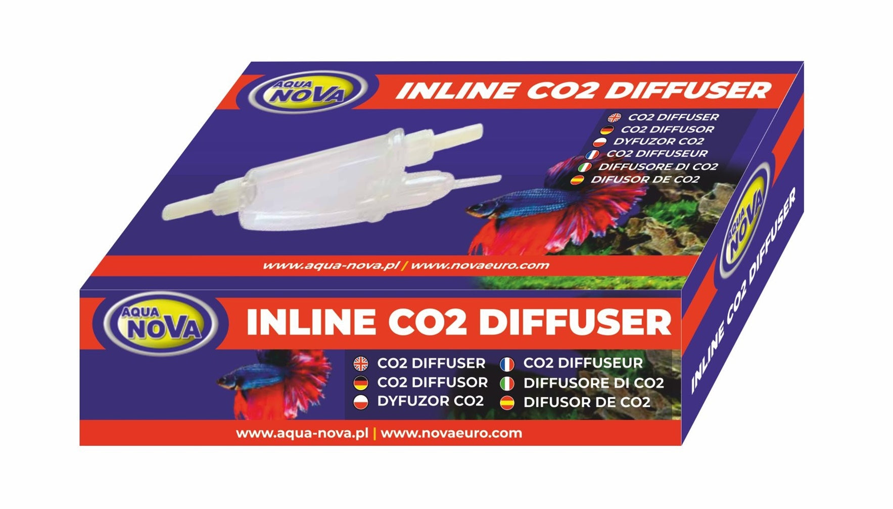 Inline CO₂-diffusor – För ytterfilter 12/16 mm & 16/21 mm