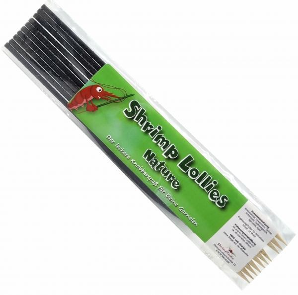 Shrimp Lollies Nature – Naturligt kompletteringsfoder för akvarieräkor (10 st)