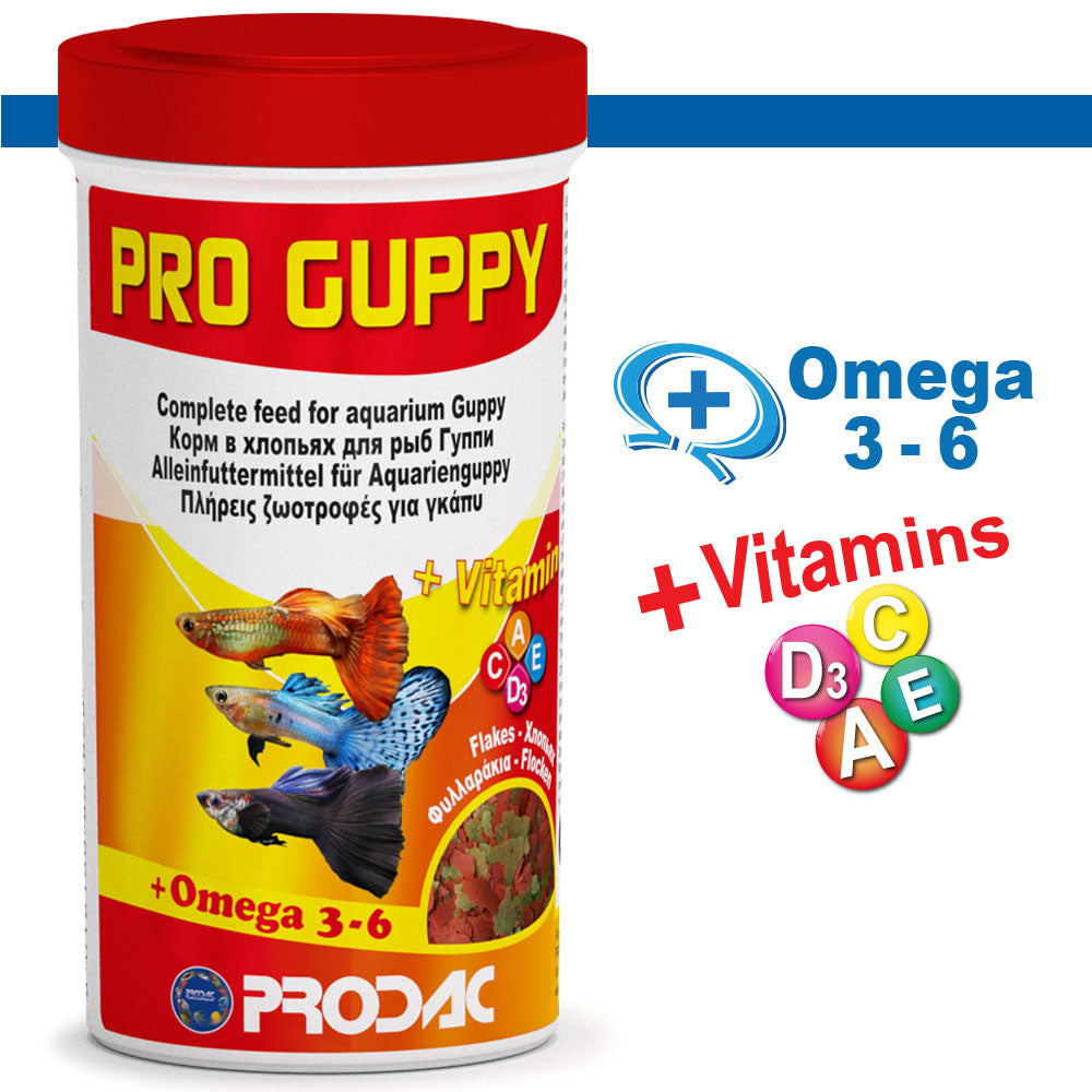 PRODAC Pro Guppy – Flingfoder för guppy