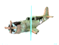 Flygplansvrak – Akvariedekoration 24 cm