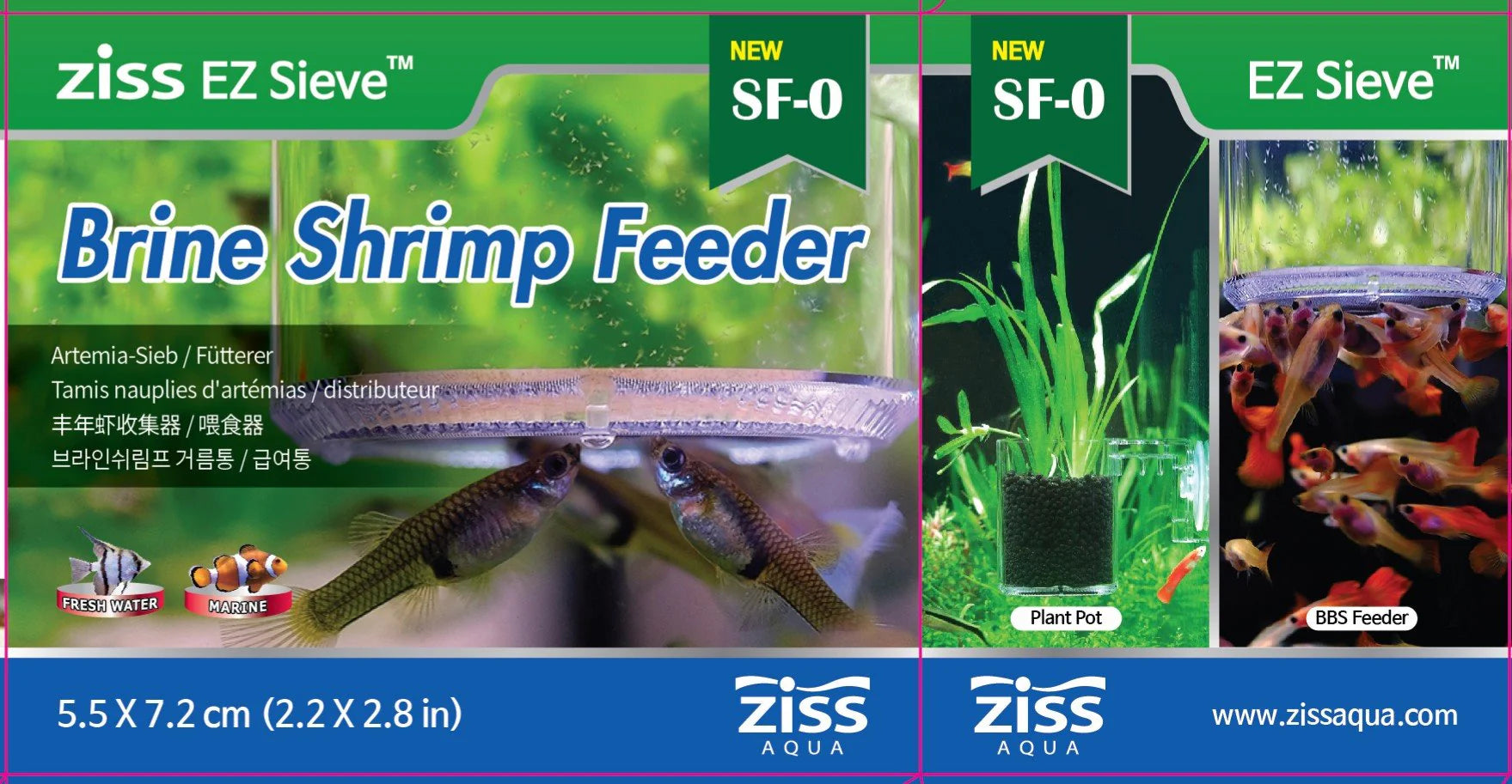 Ziss Aqua SF-0 Brine Shrimp Feeder Sieve