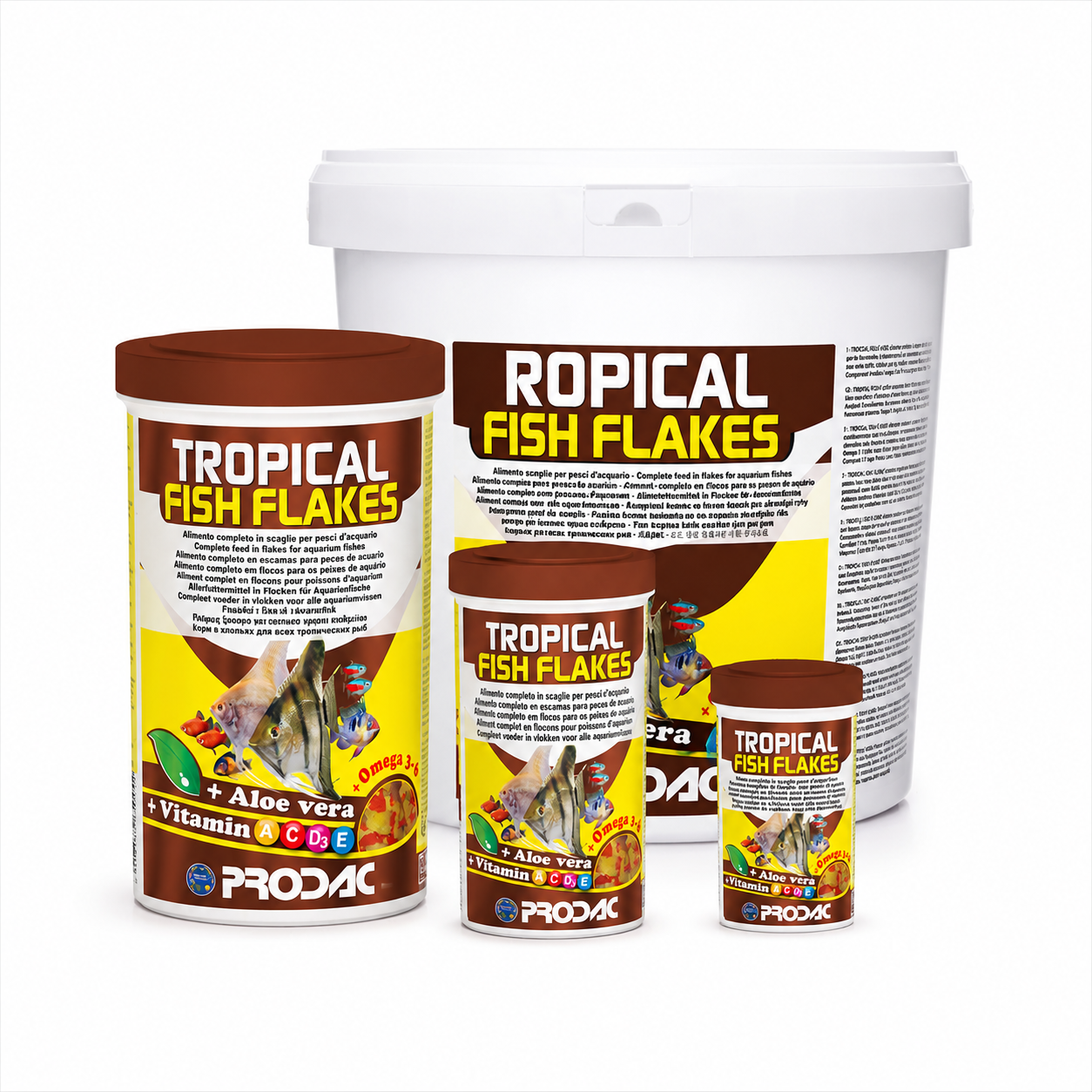 PRODAC Tropical Fish Flakes – flingfoder för tropiska akvariefiskar