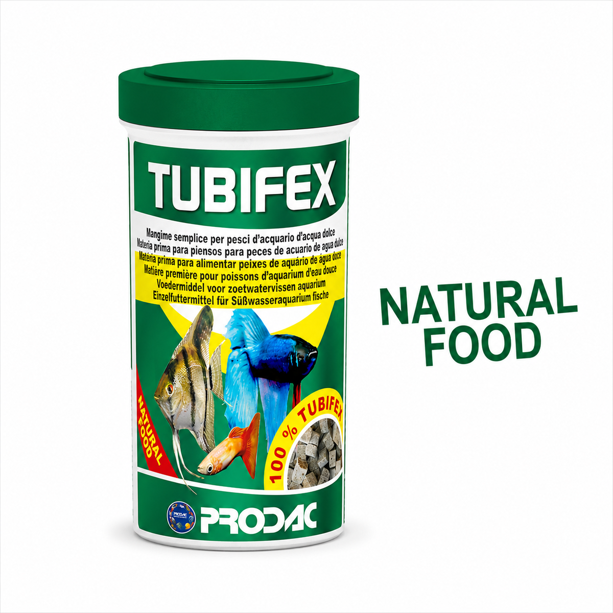 PRODAC Tubifex – proteinrikt foder för köttätande akvariefiskar