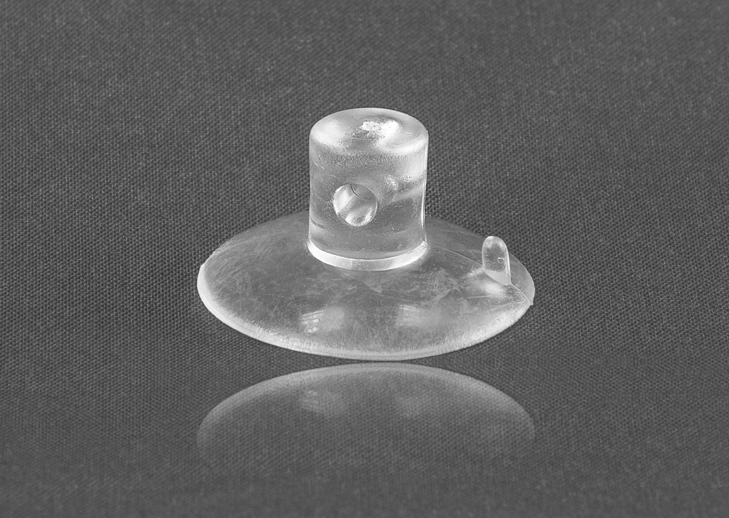 Sugproppar A013 – Transparenta silikonsugproppar 2,5 cm med 3 mm hål