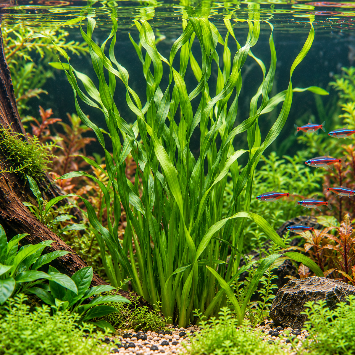 Vallisneria 'Torta' – lättskött akvarieväxt med vridna blad