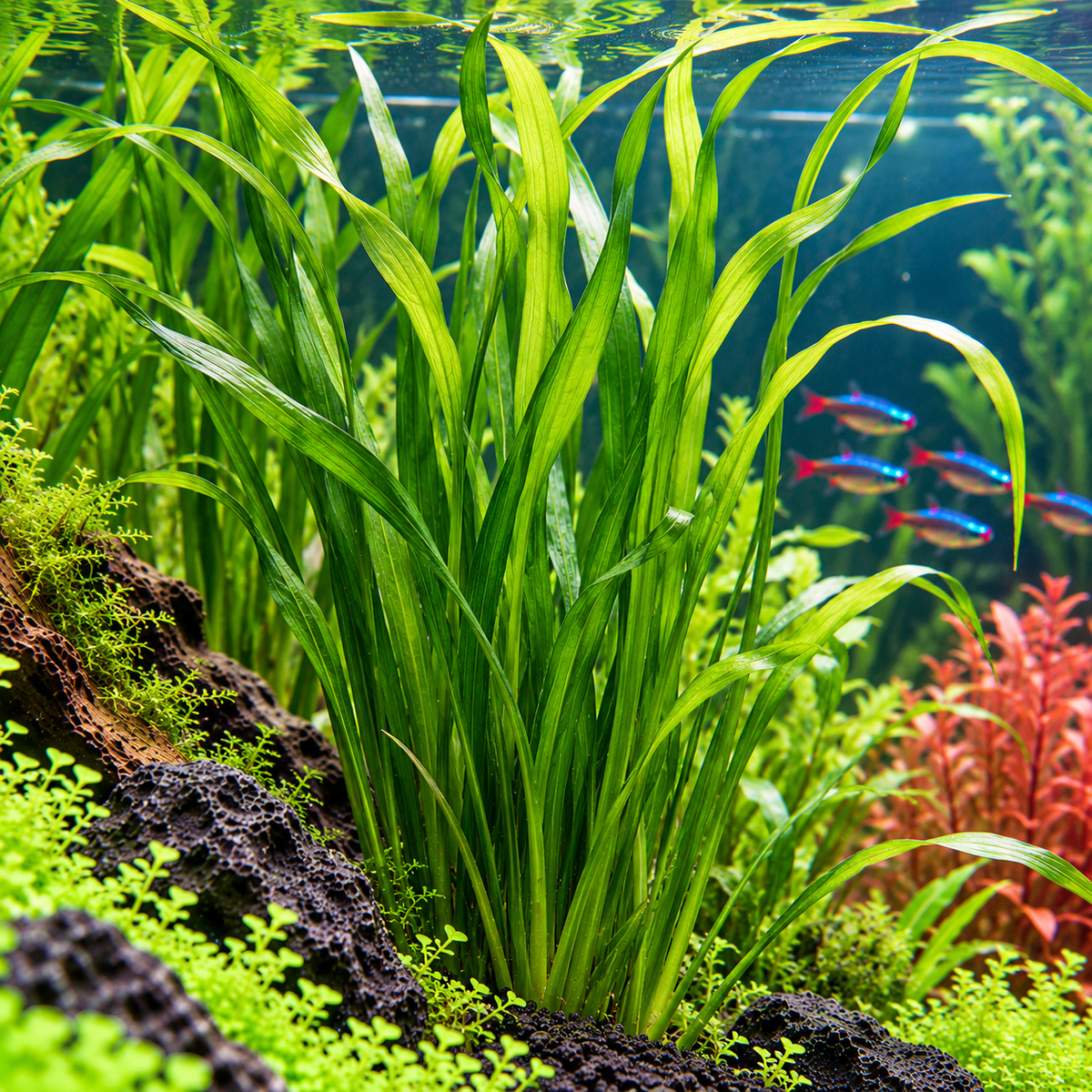 Vallisneria gigantea – stor Vallisneria