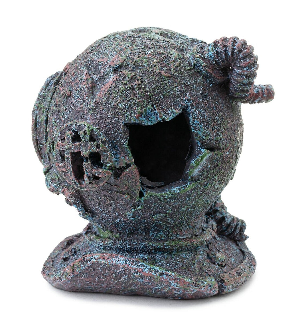 Antik Dykarhjälm 7 cm – Akvariedekoration i Polyester