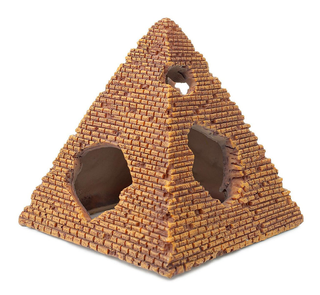 Akvariedekoration Pyramid – Dekorativt Gömställe i Polyester