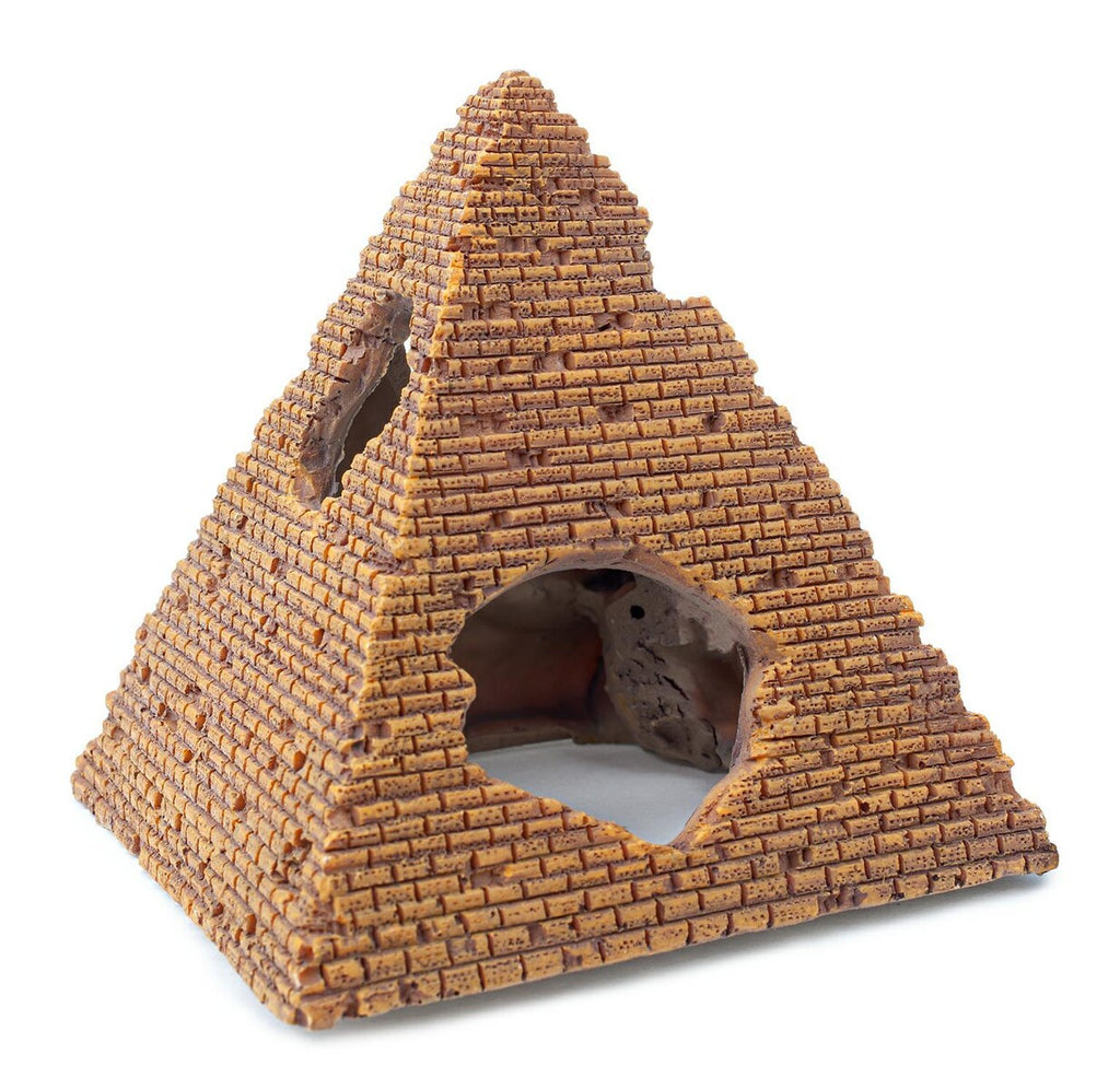 Akvariedekoration Pyramid – Dekorativt Gömställe i Polyester