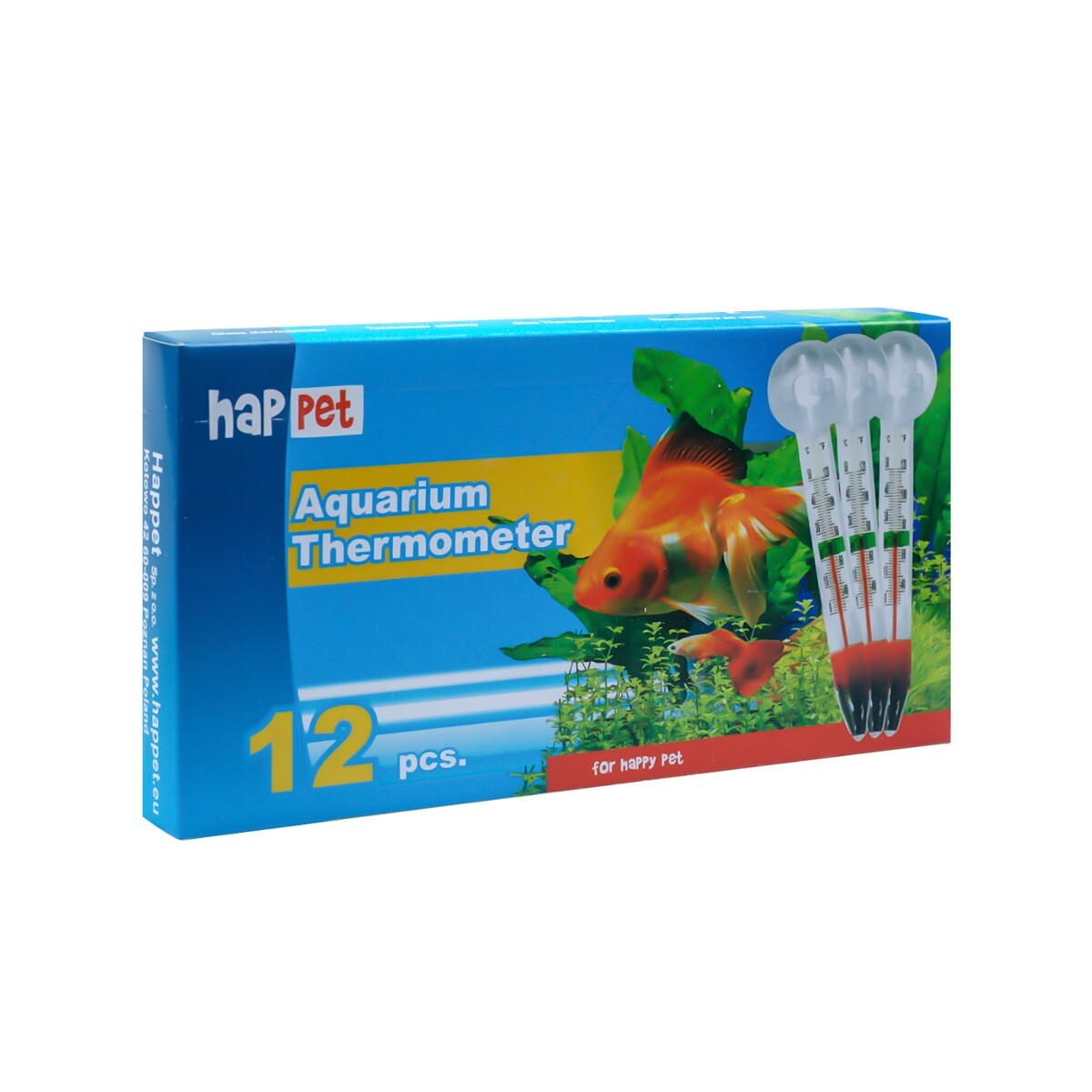Glastermometer med Sugkopp 12-pack – Akvarietermometer för Exakt Temperaturmätning