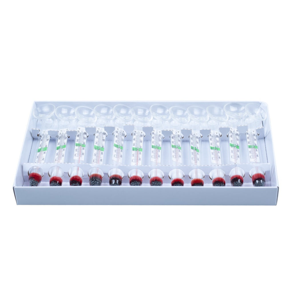 Glastermometer med Sugkopp 12-pack – Akvarietermometer för Exakt Temperaturmätning