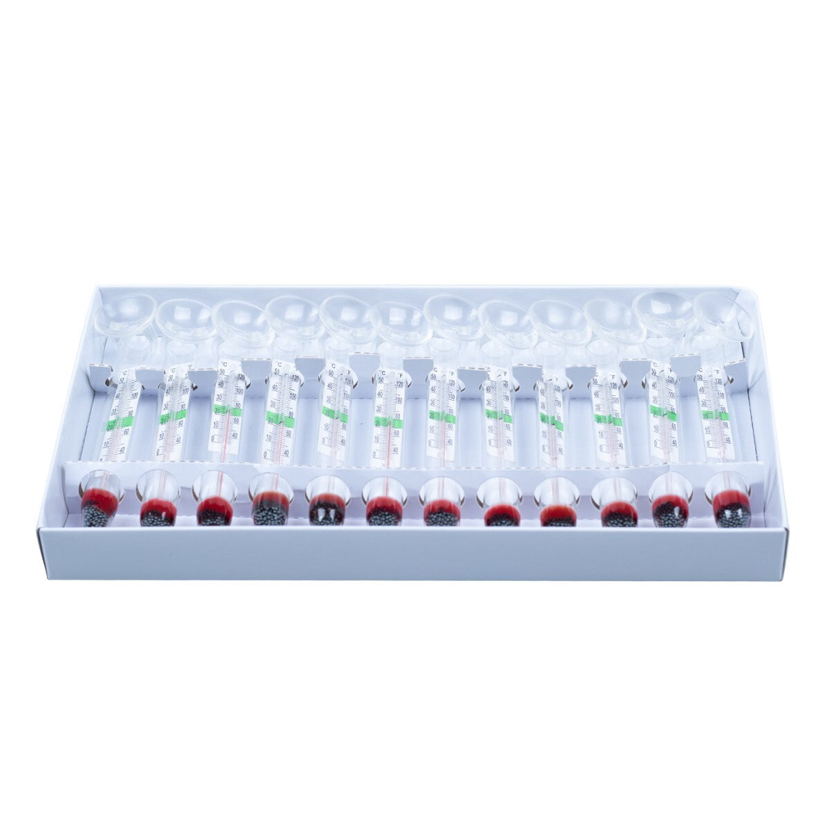 Glastermometer med Sugkopp 12-pack – Akvarietermometer för Exakt Temperaturmätning