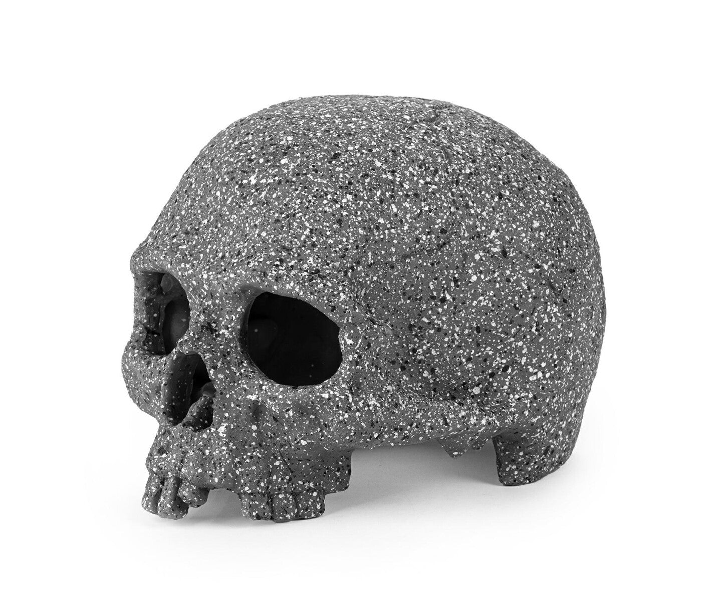 Grafitskalle 15 cm – Akvarie- och Terrariedekoration i Polyester Resin
