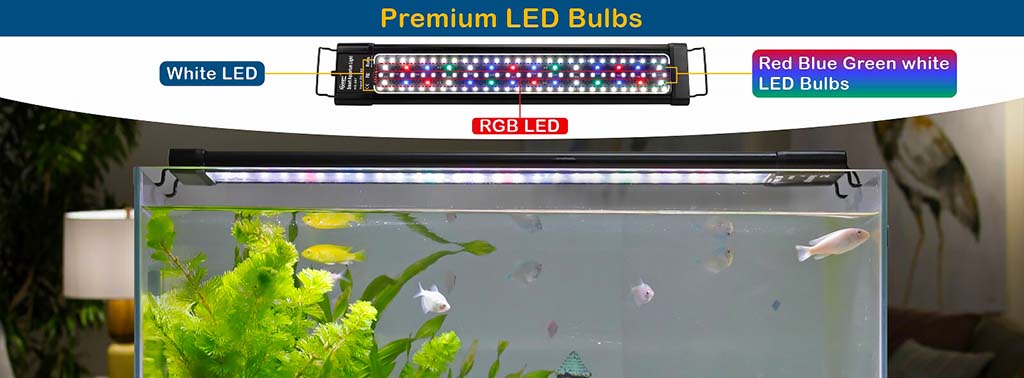 Hygger LED-belysning för akvarium