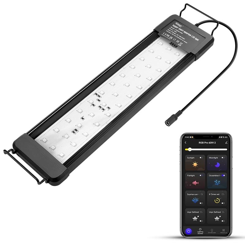 Hygger LED-belysning för akvarium