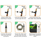 Hygger HG966 Water Change Kit – Vattenbytessystem & Grusrengörare för Akvarium