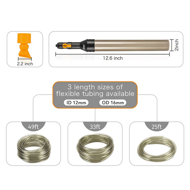 Hygger HG966 Water Change Kit – Vattenbytessystem & Grusrengörare för Akvarium