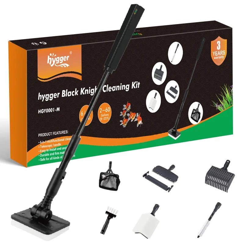 Hygger Aquarium Knight Cleaning Kit – 6-i-1 rengöringskit för akvarium