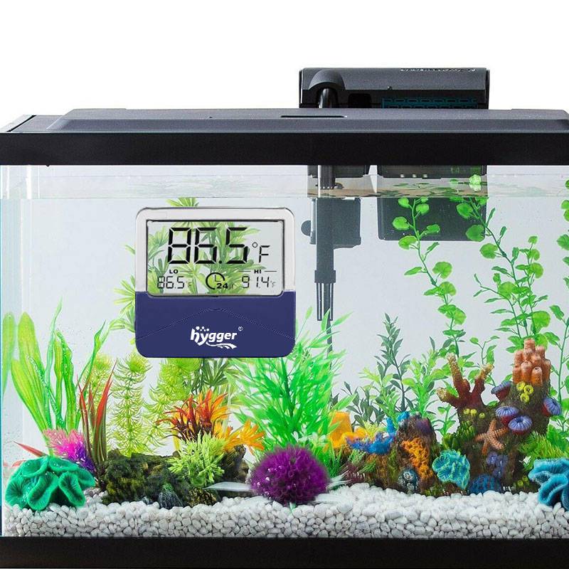 Digital Akvarietermometer HG073-S – Trådlös Temperaturmätare med Pekskärm