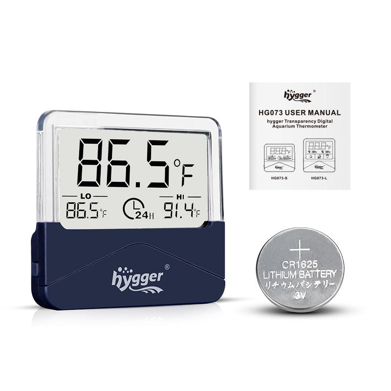Digital Akvarietermometer HG073-S – Trådlös Temperaturmätare med Pekskärm