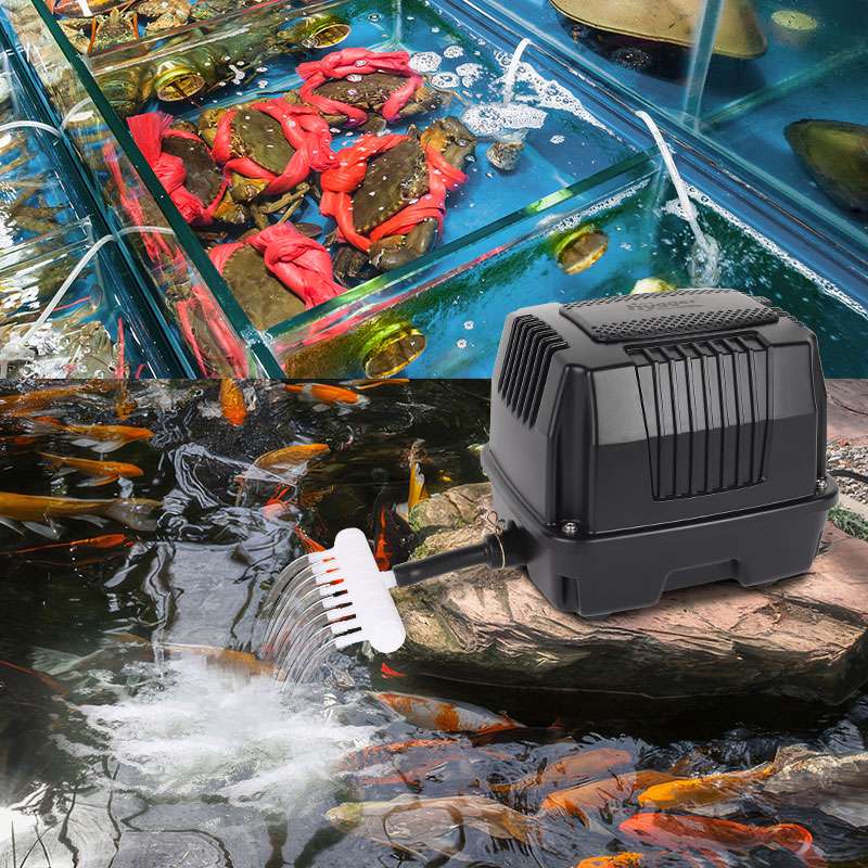 Hygger HG125 1800-9600 L/H – Kraftfulla luftpumpar för akvarium och damm