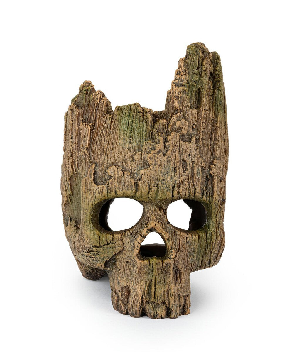 Wood Imitation Skull – Naturtrogen skalle för akvarium och terrarium