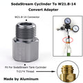 SodaStream-adapter för CO₂-regulator – Standardgänga till SodaStream-flaska