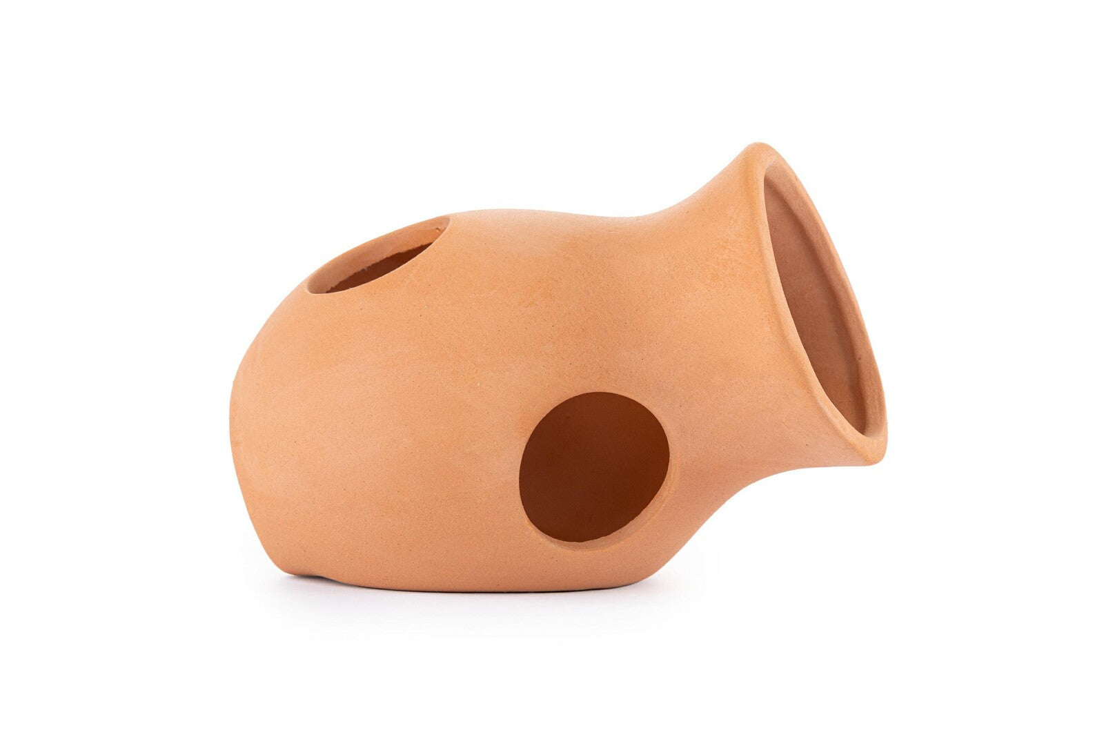 Keramikkanna Beige 10 cm – Gömställe för Akvarium och Terrarium